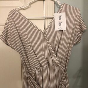 NWT Cloudy Stripe Jumpsuit